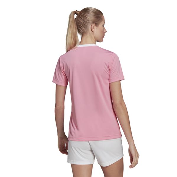 adidas Entrada 22 Womens Semi Pink Glow/White Football Shirt